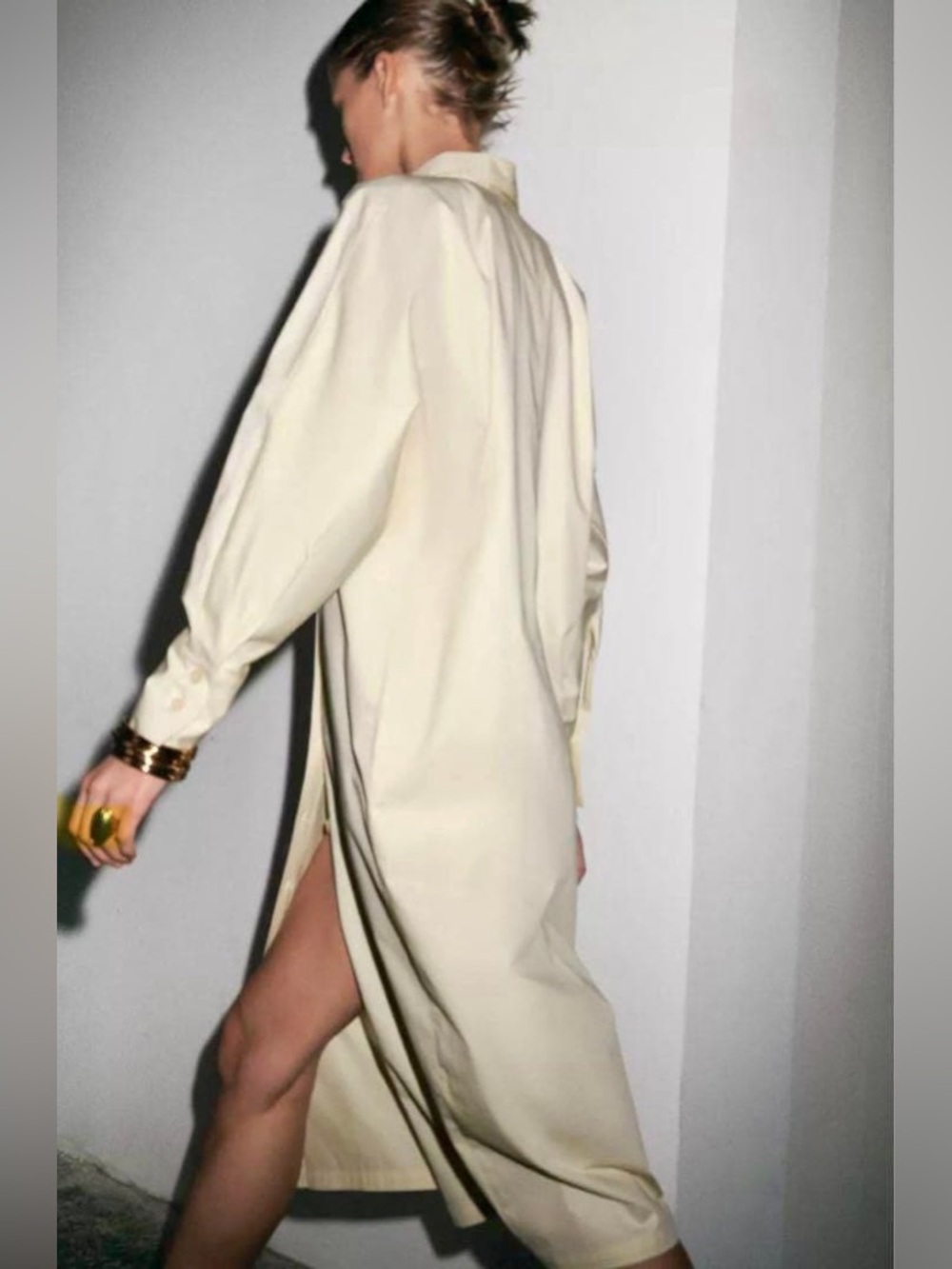 ZARA ~ ZW COLLECTION poplin shirt dress - Picture 10 of 17
